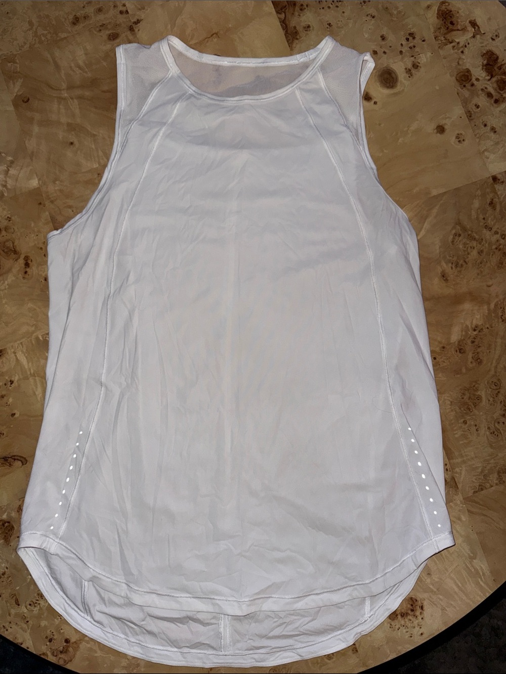 Lululemon white sleeveless workout tank, Size 6